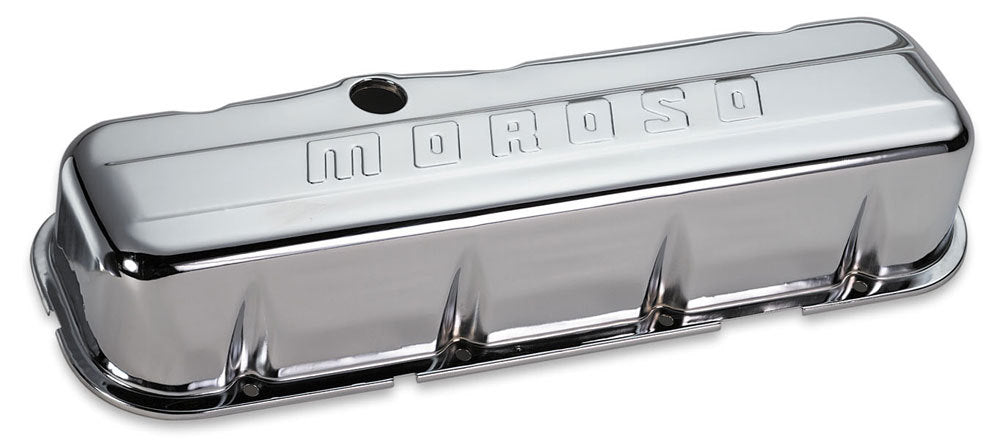 MOROSO Chrome B/E Valve Covers BBC Tall w/o Baffle MOROSO