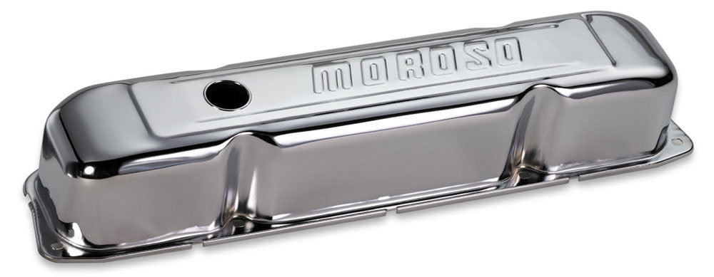 MOROSO Chrome B/E Valve Covers BBM Tall w/Baffle MOROSO