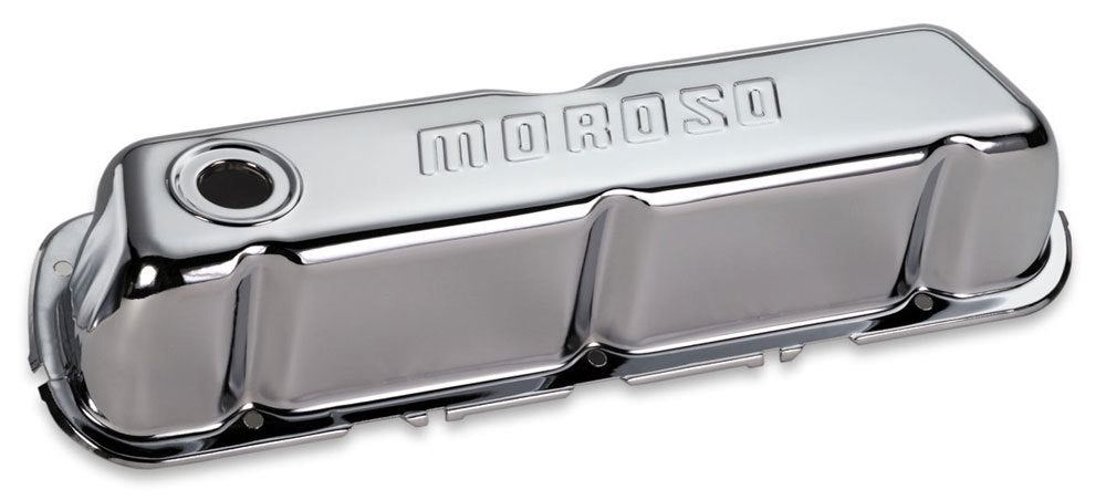 MOROSO Chrome B/E Valve Covers SBF Tall w/o Baffle MOROSO