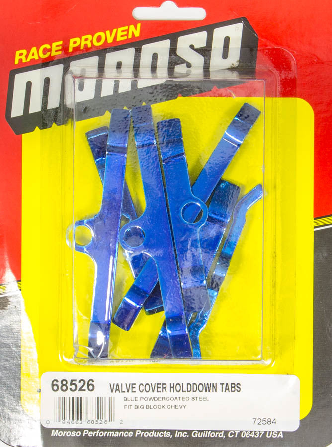 MOROSO Valve Cover Hold Downs - Blue MOROSO