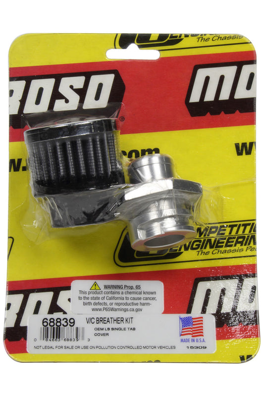 MOROSO Breather Kit - GM LS Valve Cover MOROSO