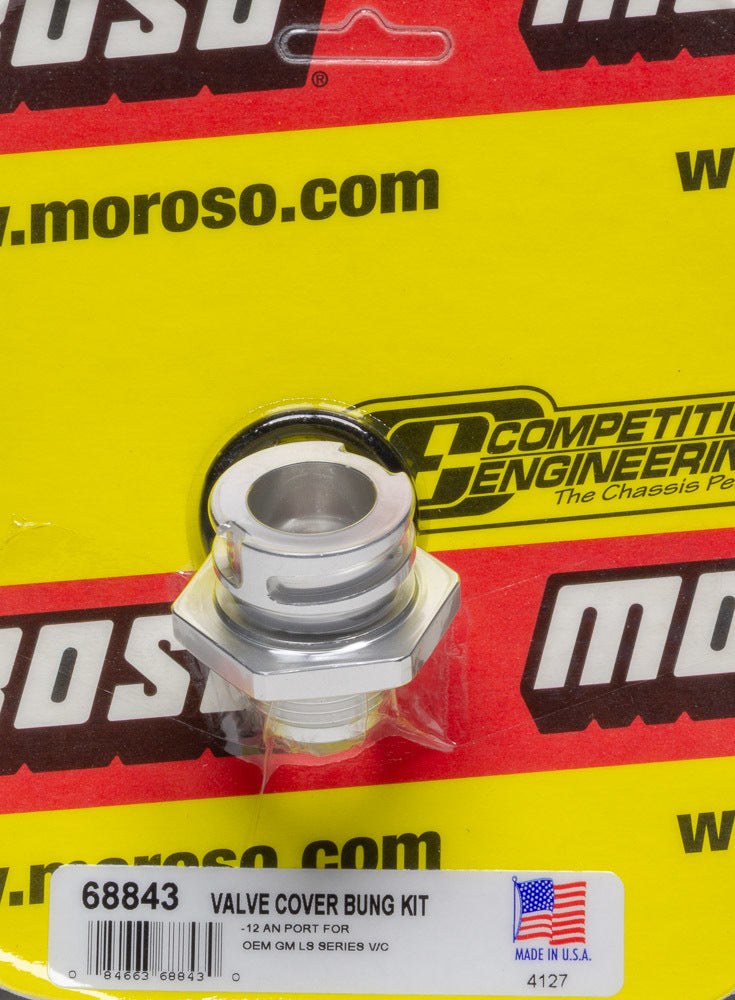 MOROSO 12an Male Valve Cover Fitting for GM LS MOROSO