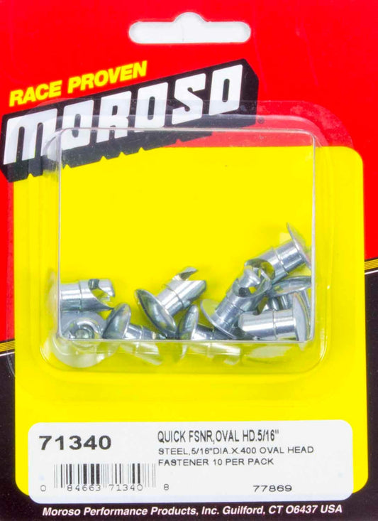 MOROSO Steel Quick Fasteners- Oval Head-5/16in x .400i MOROSO