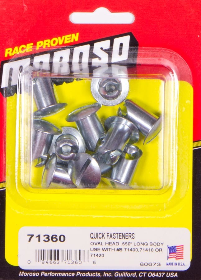 MOROSO Oval Head Quik Fastener .550in Long Body MOROSO