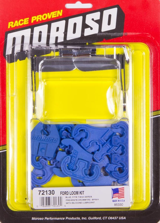 MOROSO SBF Spark Plug Wire Loom Kit - Blue MOROSO