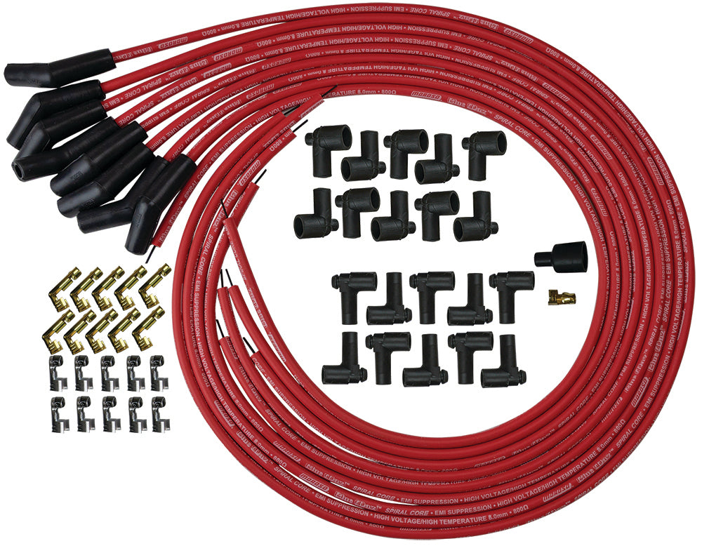 MOROSO Blue Max Ignition Wire Set - Red MOROSO