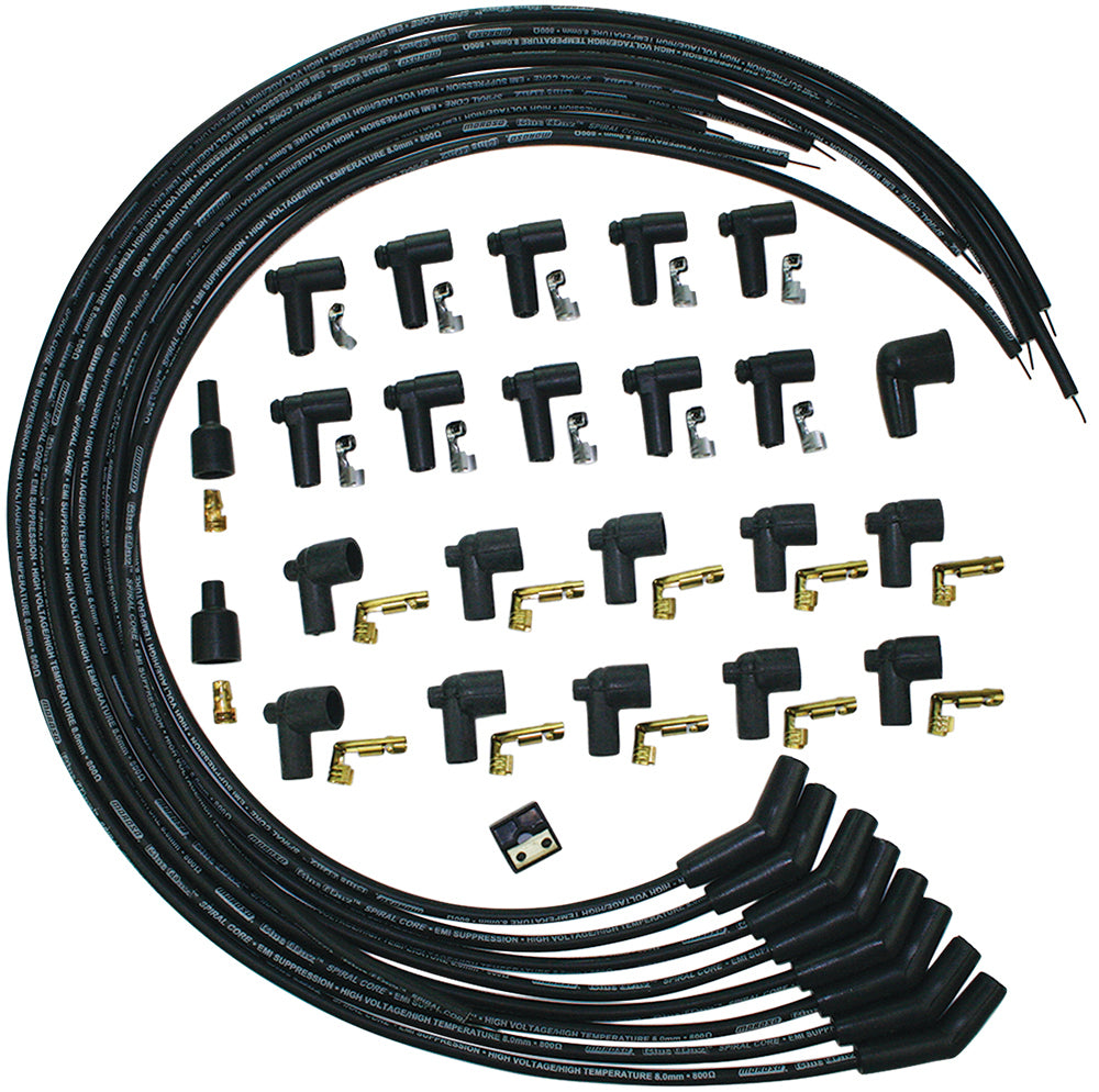 MOROSO Blue Max Ignition Wire Set - Black MOROSO