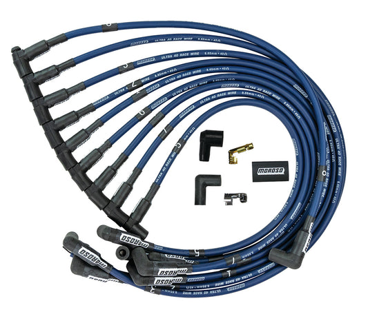 MOROSO Ultra 40 Plug Wire Set - Blue MOROSO