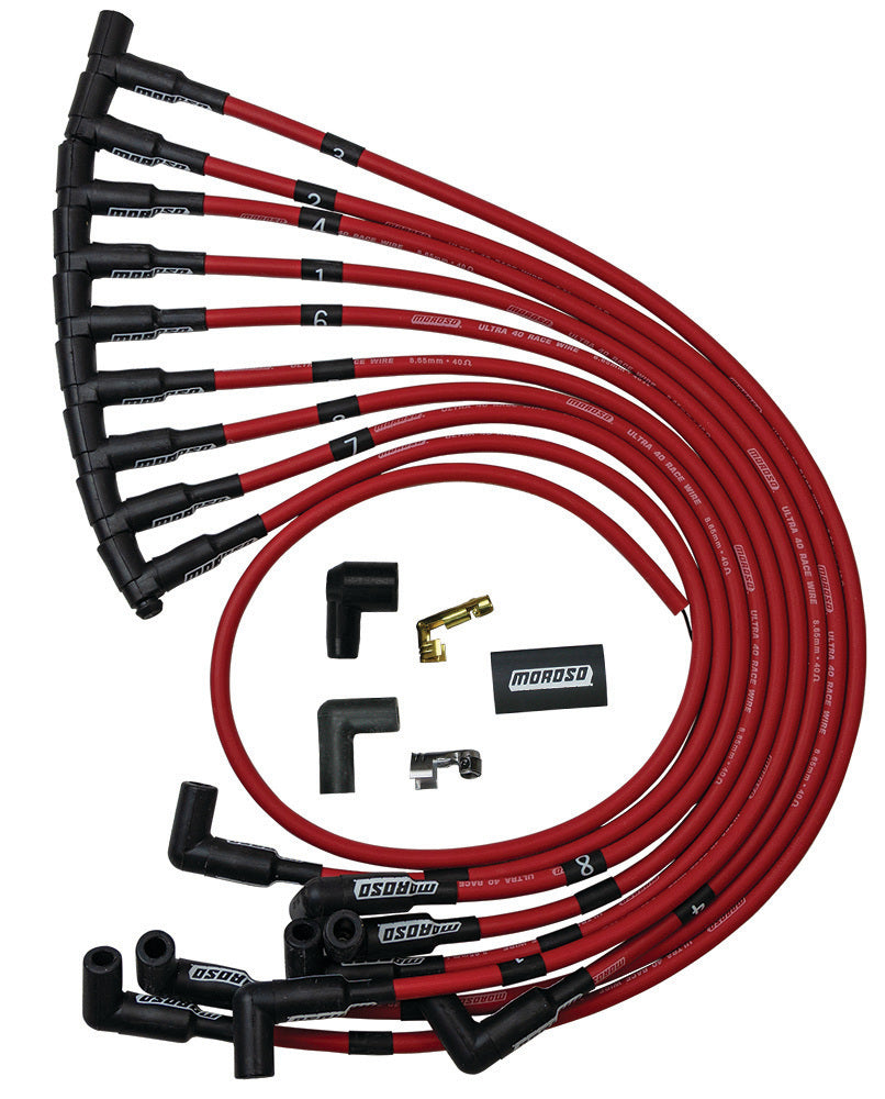 MOROSO Ultra 40 Plug Wire Set - Red MOROSO