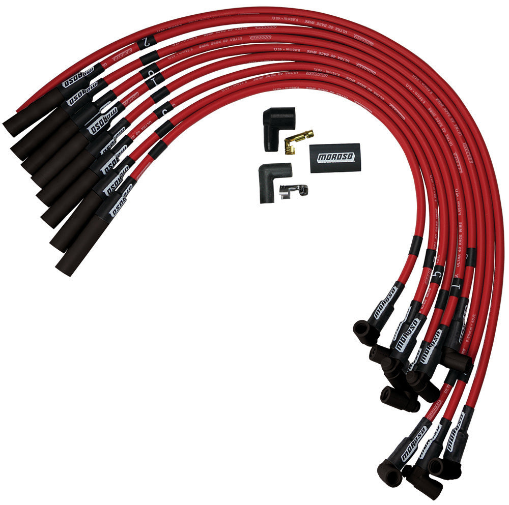 MOROSO Ultra 40 Plug Wire Set - Red MOROSO