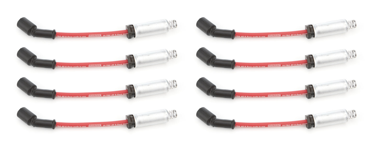 MOROSO Ultra 40 Wire Set 8.5mm GM LS/LT 9.75 Red MOROSO