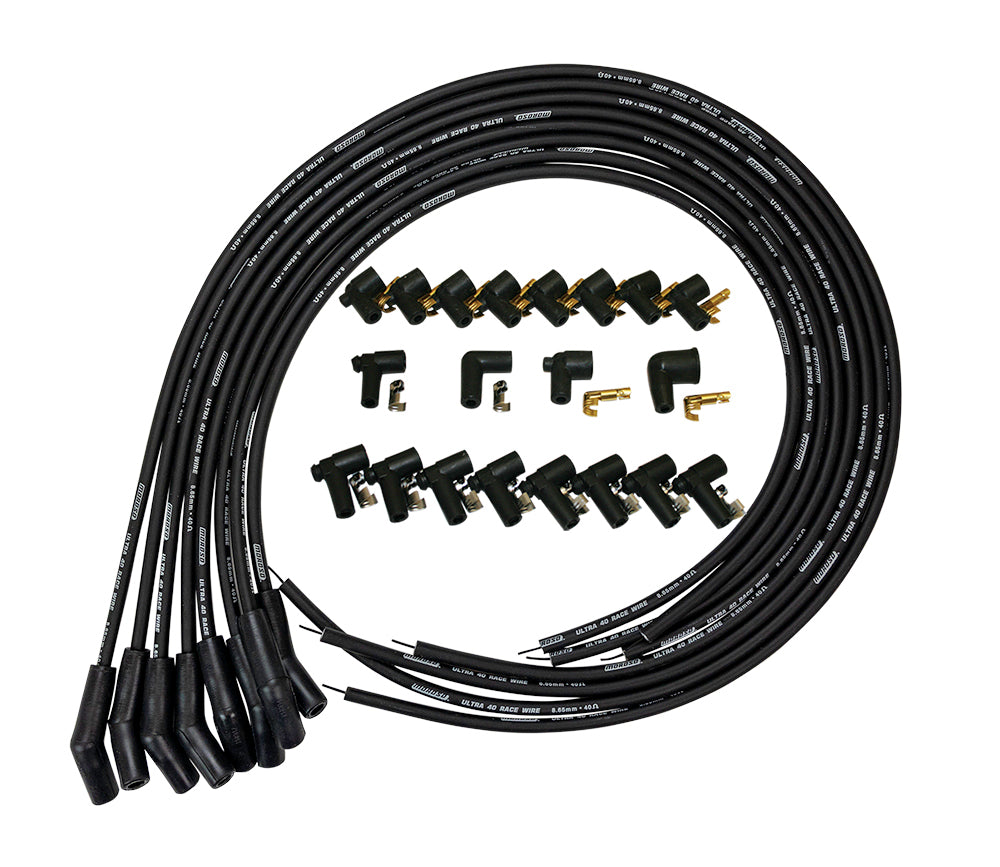 MOROSO Ultra 40 Plug Wire Set - Black MOROSO