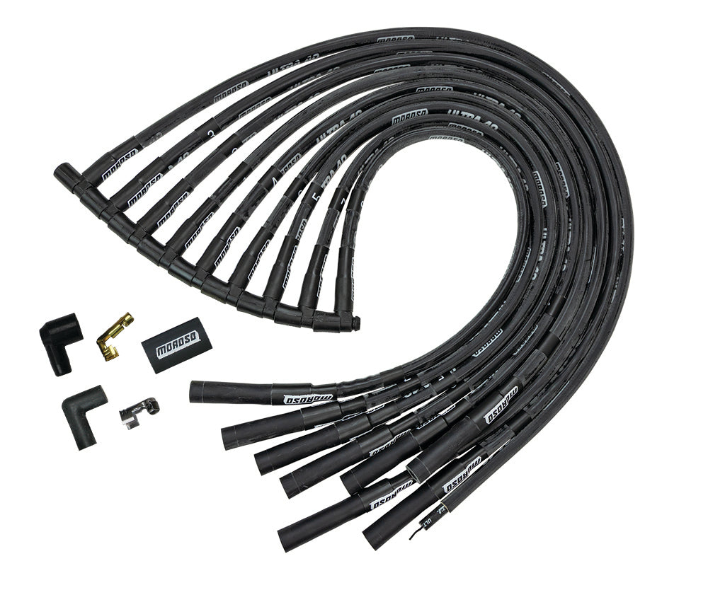 MOROSO Ultra 40 Plug Wire Set - Black MOROSO