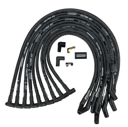 MOROSO Ultra 40 Plug Wire Set - Black MOROSO