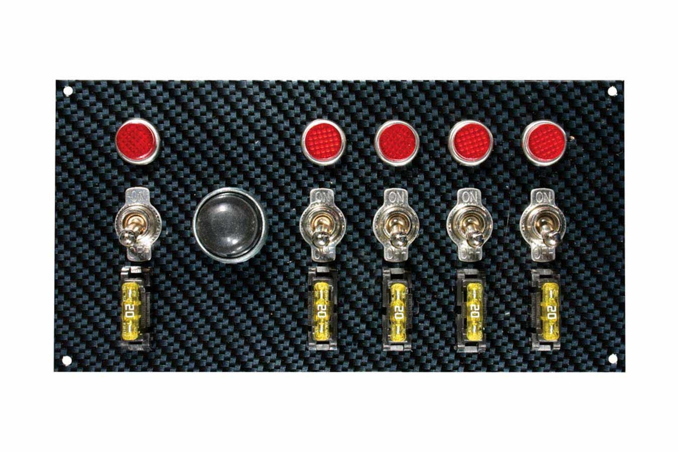 MOROSO Fiber Design Switch Panel - Black/Black MOROSO