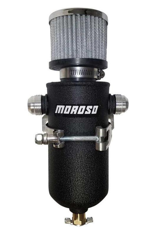 MOROSO Remote Breather Tank - w/2 - 10an Fitting MOROSO