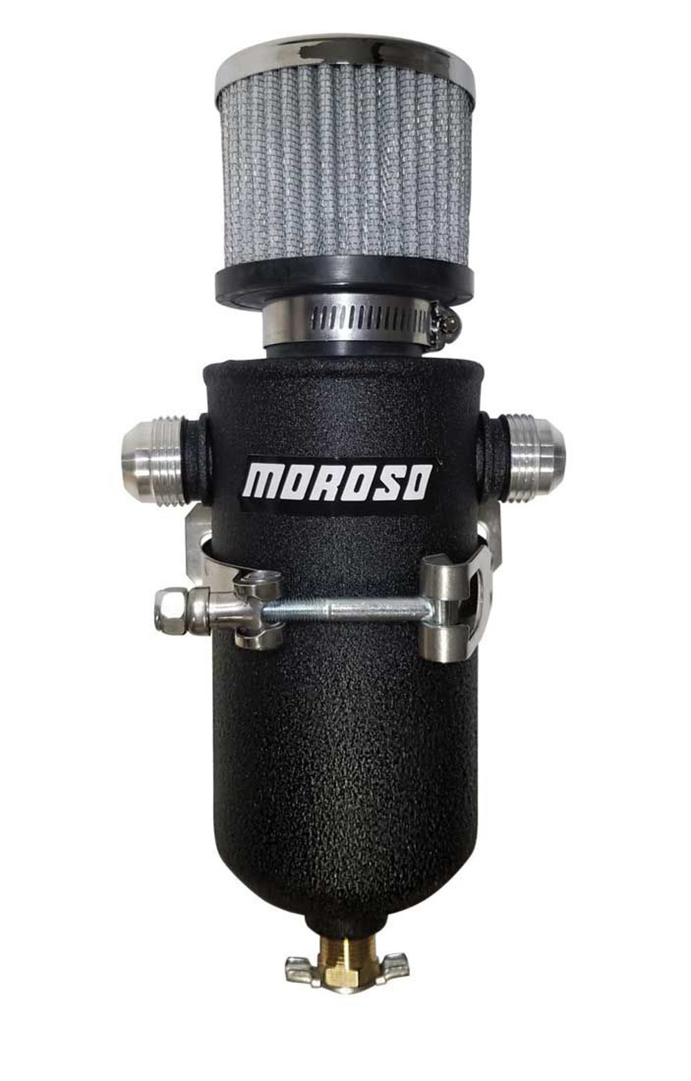 MOROSO Remote Breather Tank - w/2 - 12an Fitting MOROSO