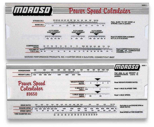 MOROSO Power/Speed Calculator MOROSO