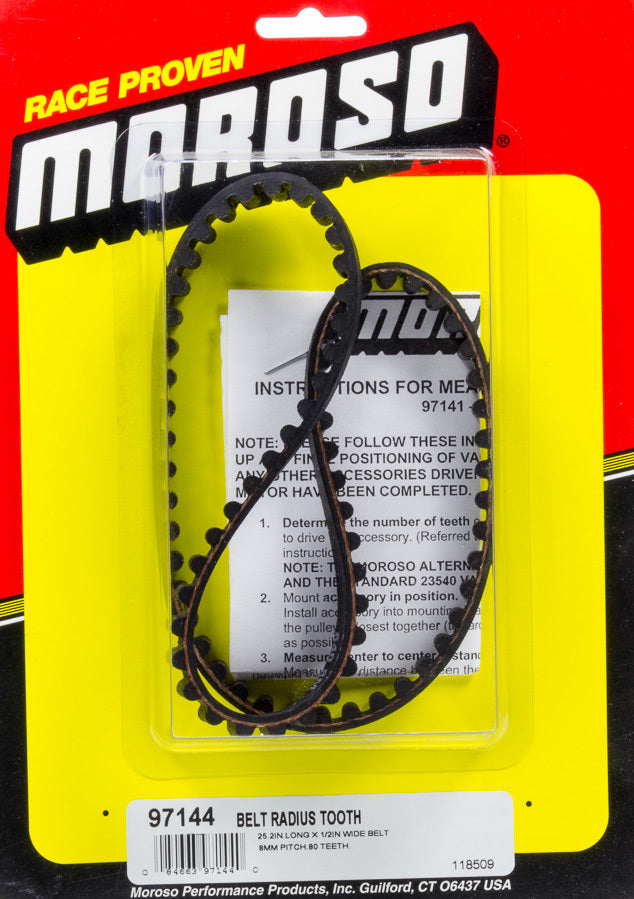 MOROSO Radius Tooth Drive Belt - 25.2 Long MOROSO