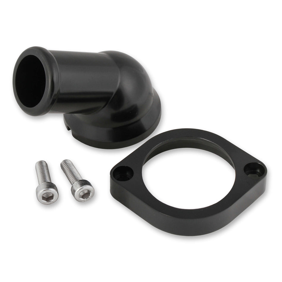 MR. GASKET Water Neck - Swivel Style GM LS 97-Up Black MR. GASKET