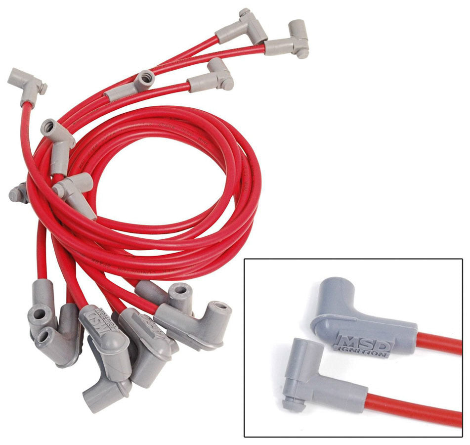 MSD IGNITION 8.5MM Spark Plug Wire Set - Red MSD IGNITION