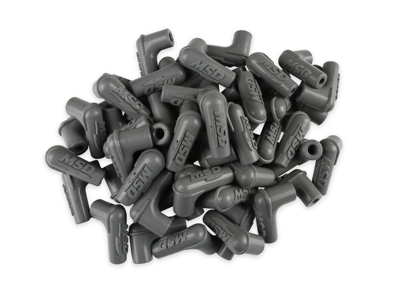 MSD IGNITION 90-Deg Sprak Plug Boots 50pk - Gray MSD IGNITION