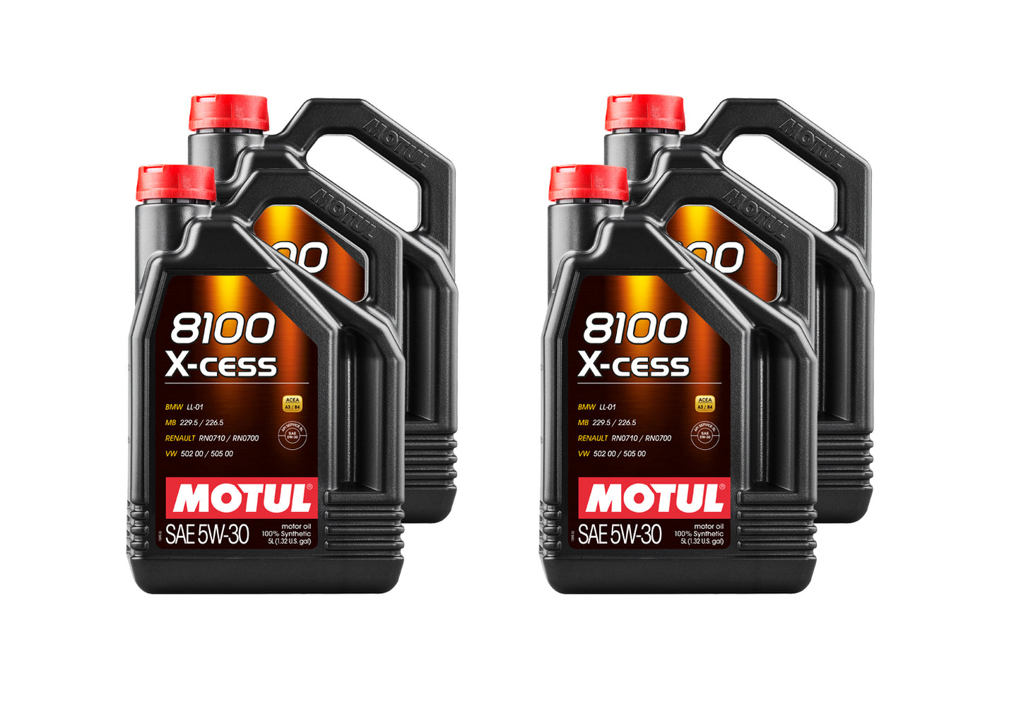 MOTUL USA 8100 X-Cess 5w30 Oil Case 4 x 5 Liter MOTUL USA