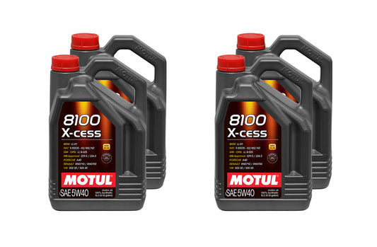 MOTUL USA 8100 X-Cess 5w40 Oil Case 4 x 5 Liter Bottle MOTUL USA