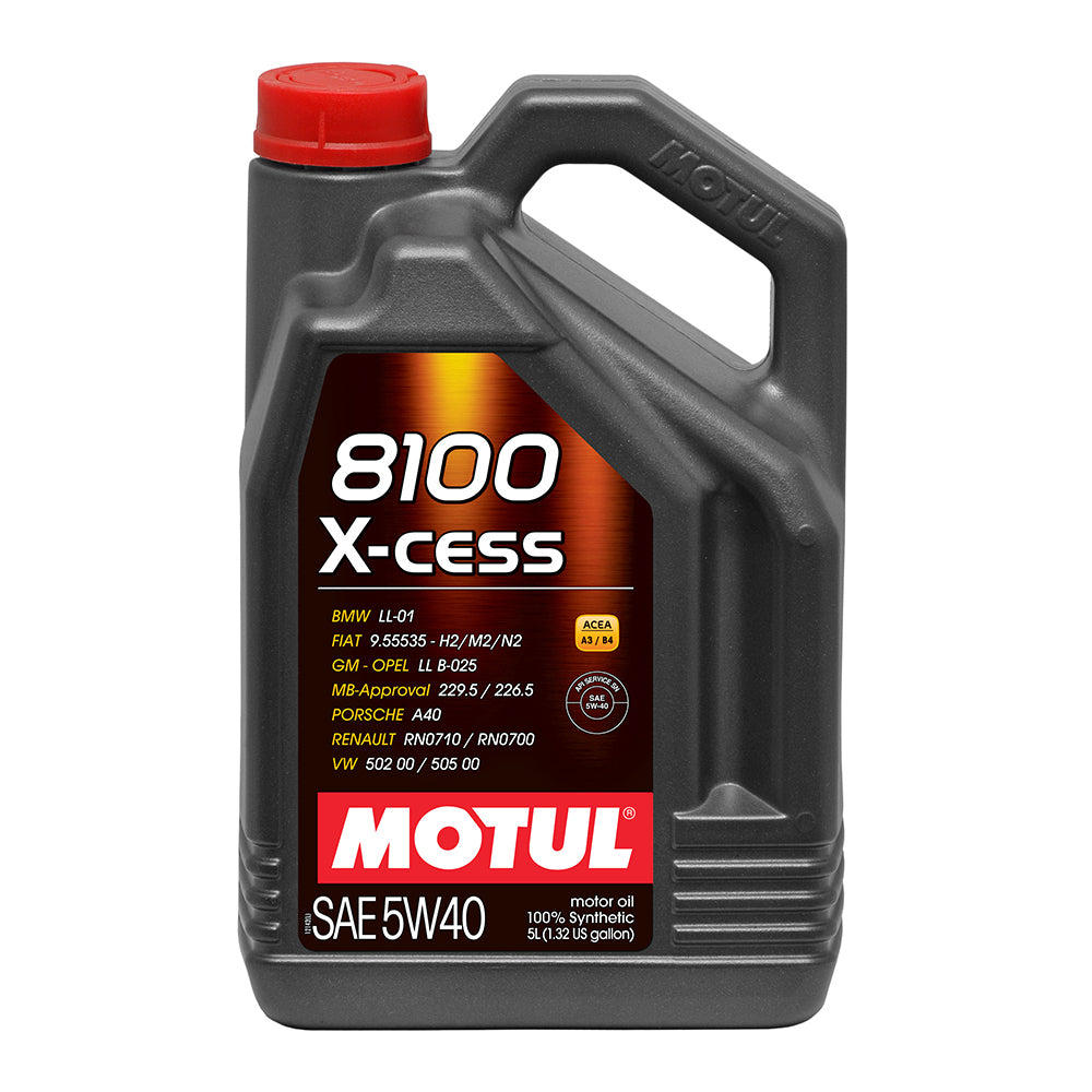 MOTUL USA 8100 X-Cess 5w40 Oil 5 Liter Bottle MOTUL USA