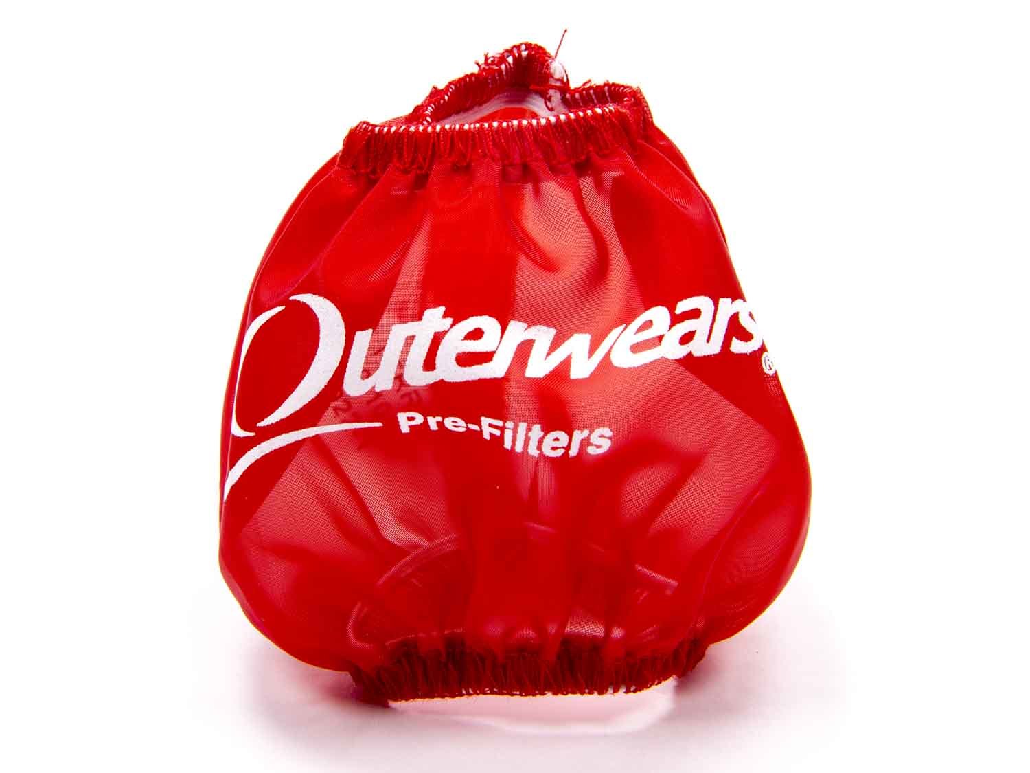 OUTERWEARS 3in Breather Pre-Filter Red OUTERWEARS