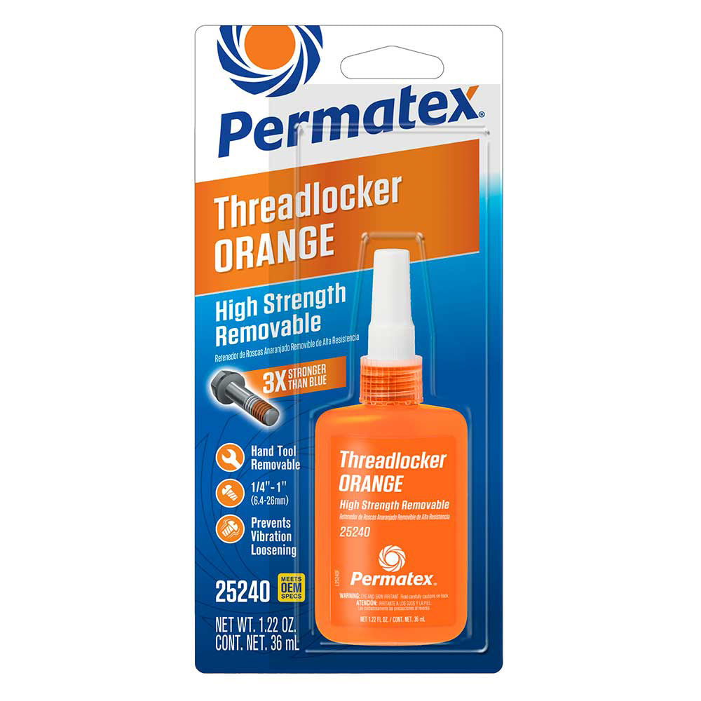 PERMATEX Threadlocker High Streng th Orange 35ml Bottle PERMATEX