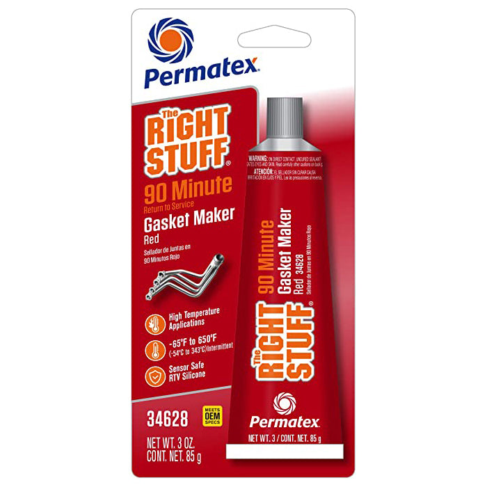 PERMATEX Right Stuff 90 Minute Red 3oz Tube PERMATEX