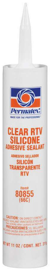 PERMATEX Clear Silicone 11 Oz PERMATEX