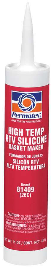 PERMATEX Hi-Temp RTV Silicone Red 11oz Cartridge PERMATEX