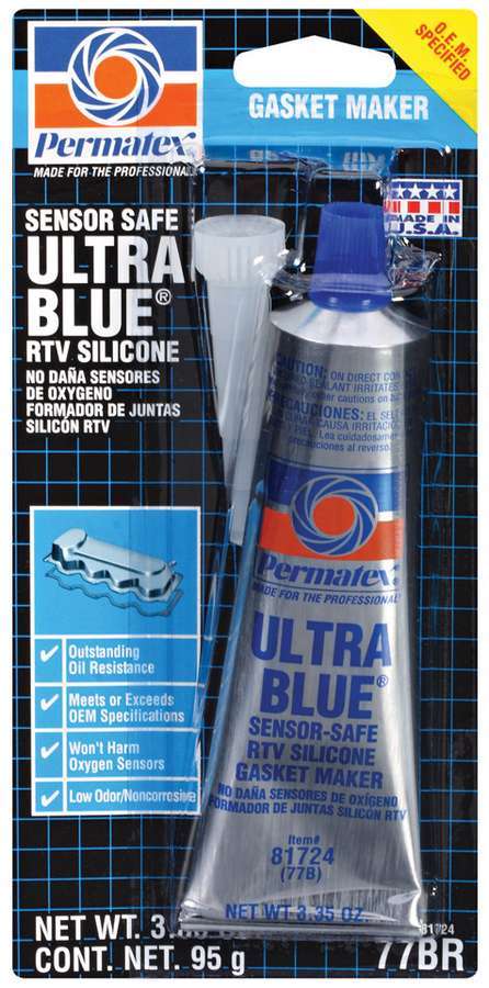 PERMATEX Ultra Blue Gasket Maker 3oz Carded Tube PERMATEX