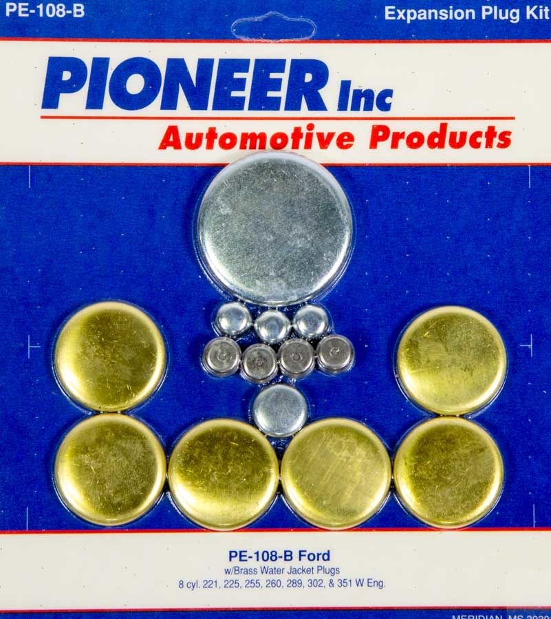 PIONEER 302 Ford Freeze Plug Kit - Brass PIONEER