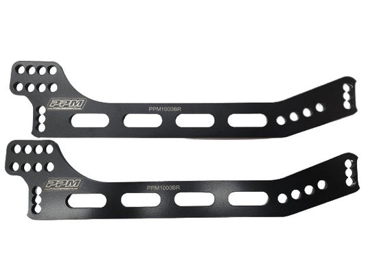 PPM RACING PRODUCTS Bracket 4 Bar Longhorn RR .250in Alum Pair PPM RACING PRODUCTS