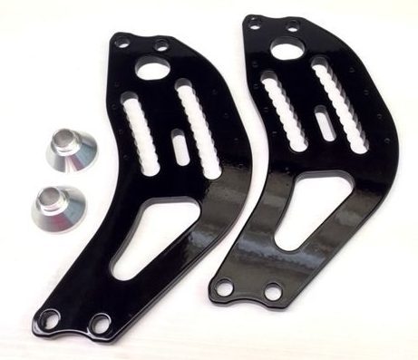 PPM RACING PRODUCTS Bracket Panhard Frame Longhorn .50in Alum Pair PPM RACING PRODUCTS