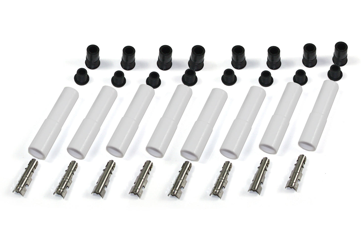 PERTRONIX IGNITION Ceramic Spark Plug Boot Kit Straight 8pk White PERTRONIX IGNITION