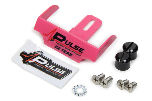 PULSE RACING INNOVATIONS EZ Tear Pink w/ Black Tear Off Post PULSE RACING INNOVATIONS