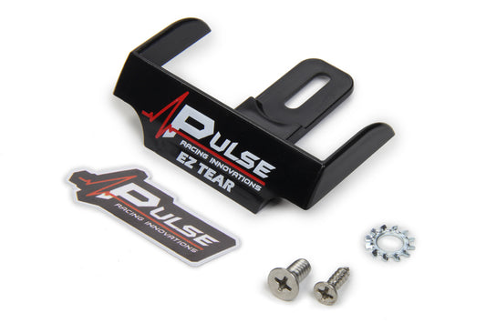 PULSE RACING INNOVATIONS EZ Tear Shield Mounted Black PULSE RACING INNOVATIONS