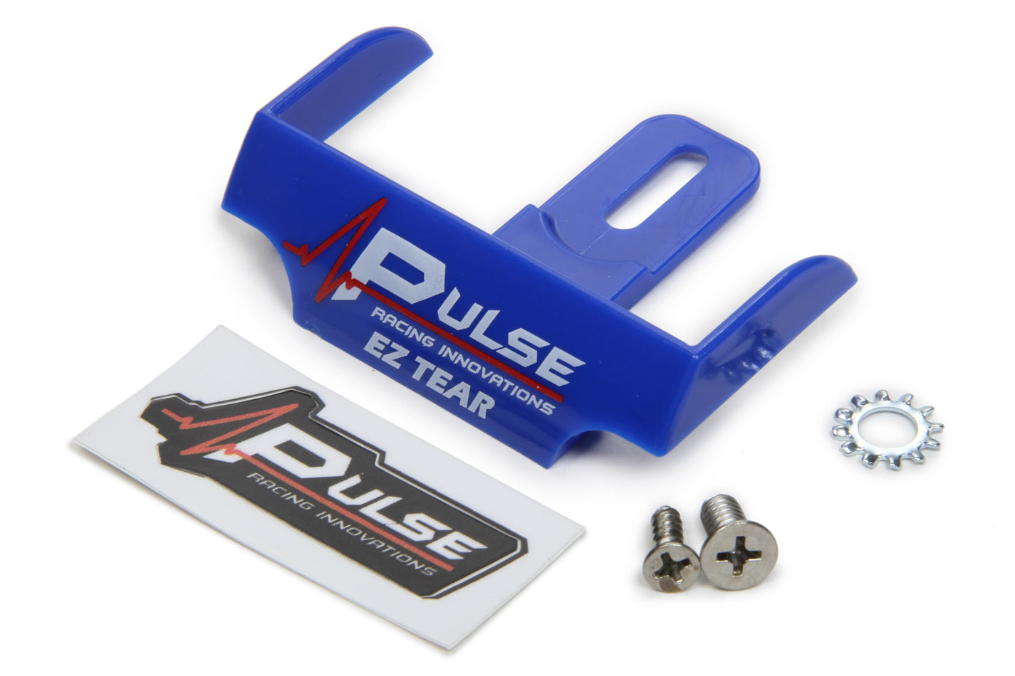 PULSE RACING INNOVATIONS EZ Tear Shield Mounted Blue PULSE RACING INNOVATIONS