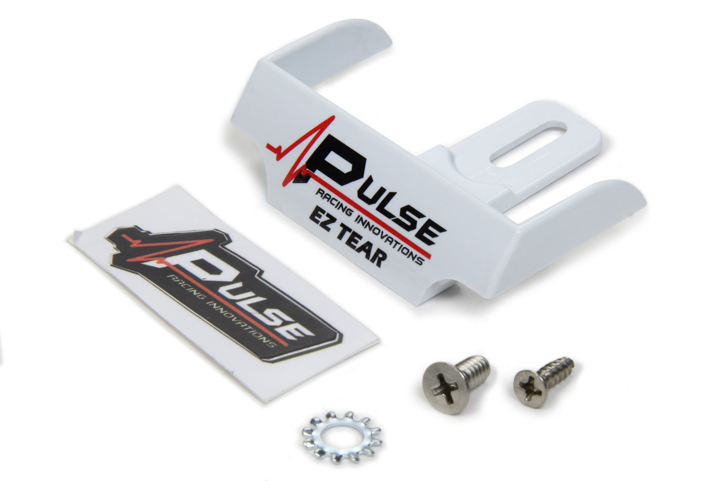 PULSE RACING INNOVATIONS EZ Tear Shield Mounted White PULSE RACING INNOVATIONS