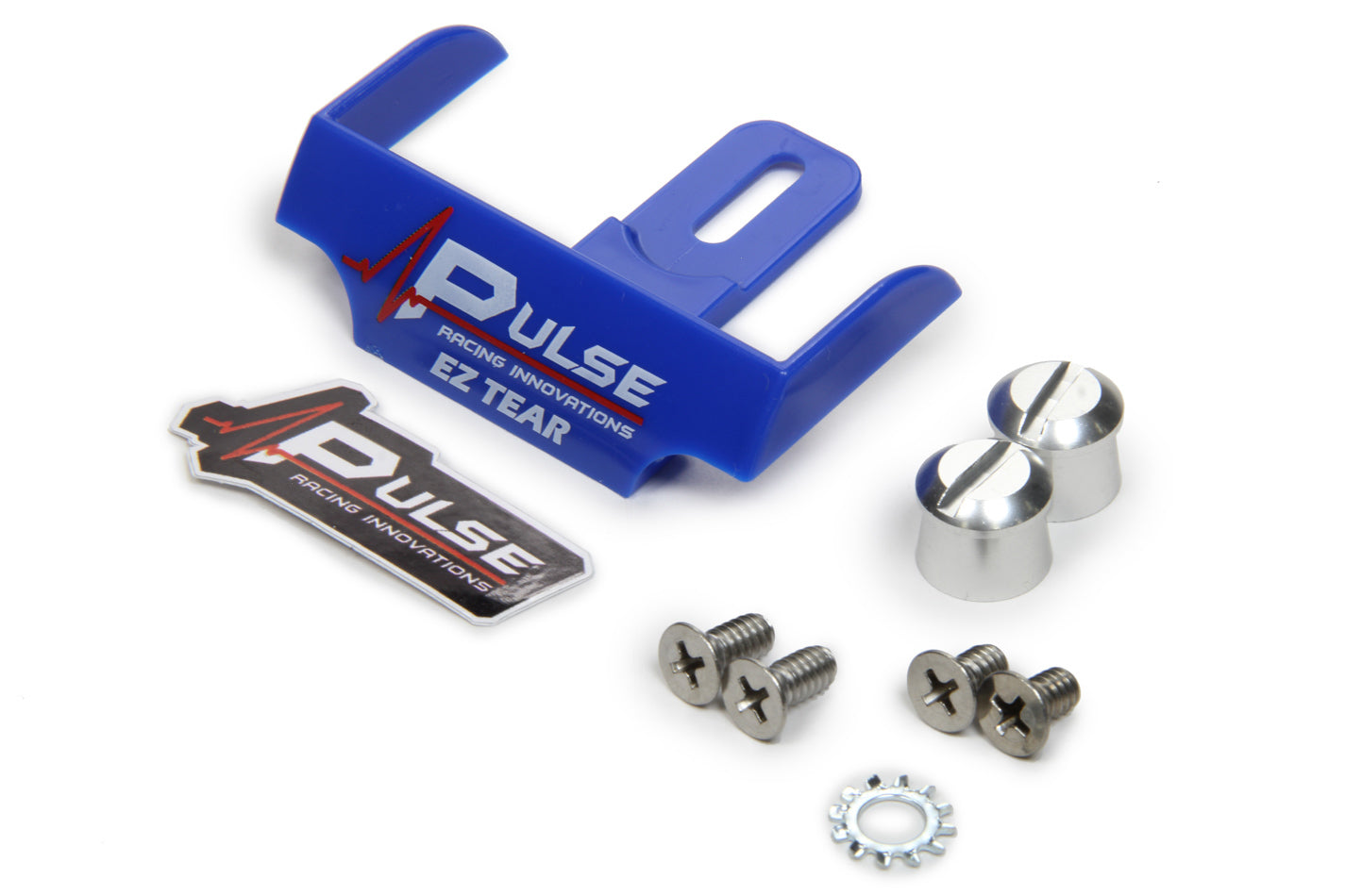 PULSE RACING INNOVATIONS EZ Tear Blue w/ Silver Tear Off Post PULSE RACING INNOVATIONS