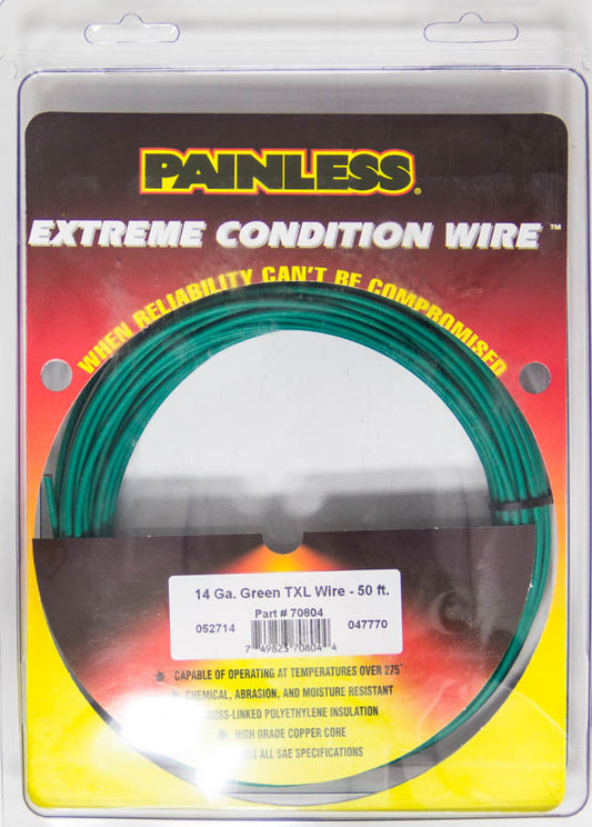 PAINLESS WIRING 14 Gauge Green TXL Wire  50 Ft. PAINLESS WIRING