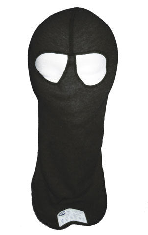 PXP RACEWEAR Head Sock Black Dual Eyeport 2 Layer PXP RACEWEAR