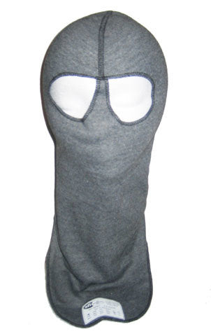 PXP RACEWEAR Head Sock Grey Dual Eyeport 2 Layer PXP RACEWEAR