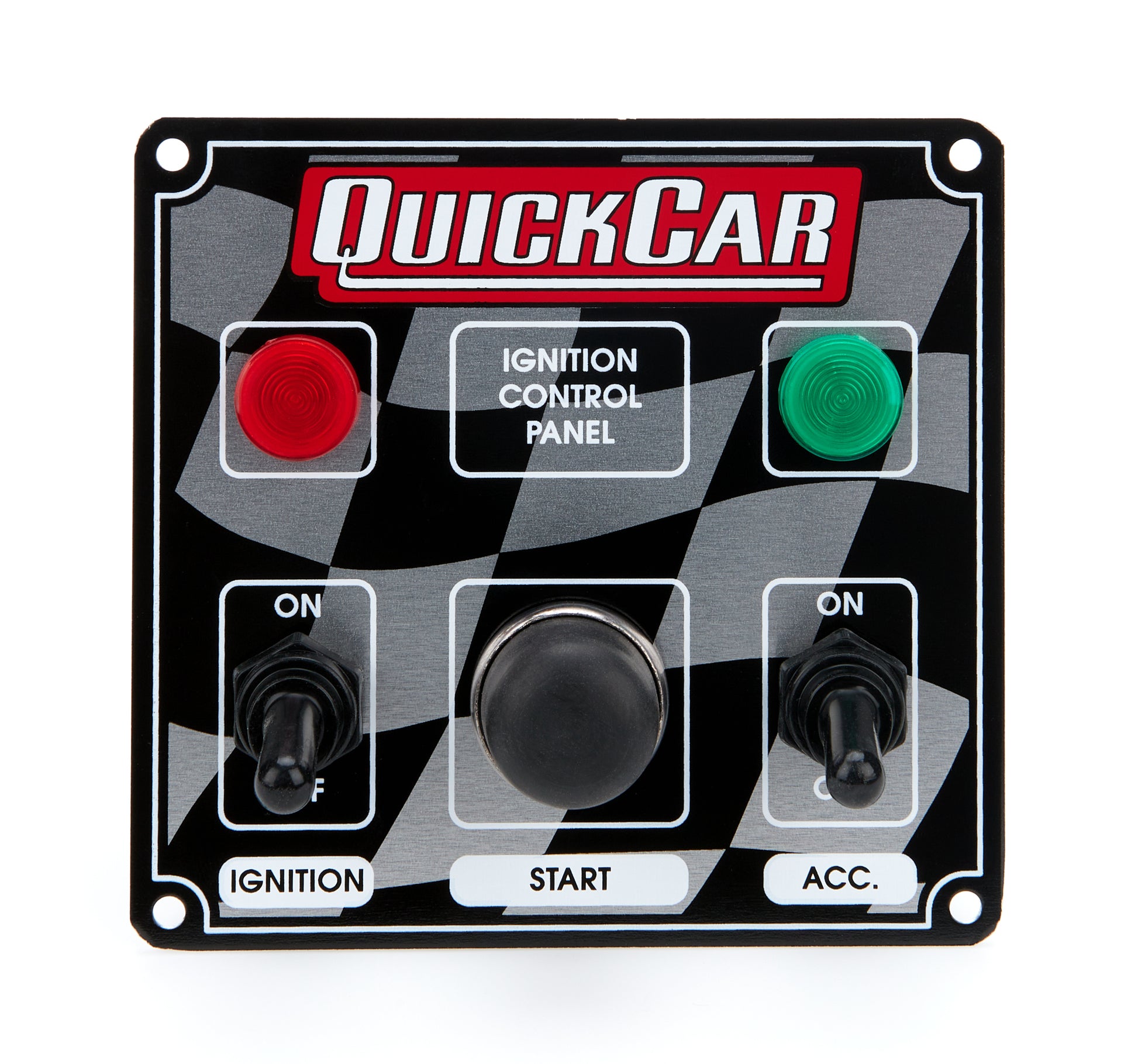 QUICKCAR RACING PRODUCTS Ignition Panel 2 Switch w/Lights QUICKCAR RACING PRODUCTS