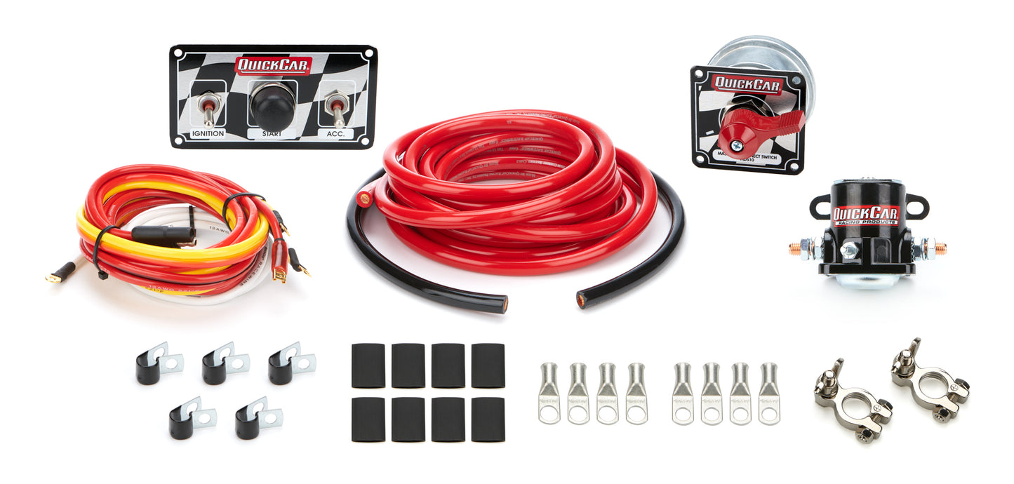 QUICKCAR RACING PRODUCTS Wiring Kit Premium 4 Gauge QUICKCAR RACING PRODUCTS