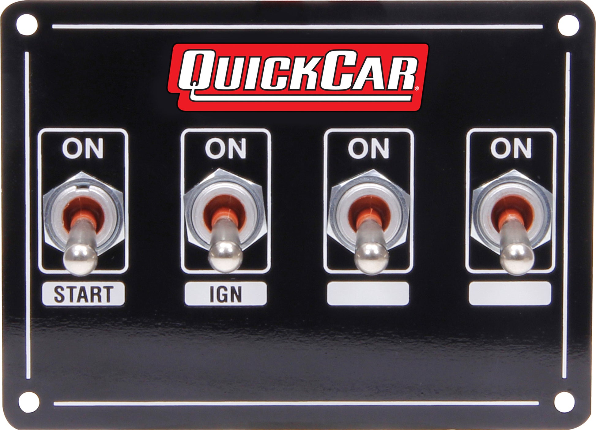 QUICKCAR RACING PRODUCTS Ignition Panel Extreme 4 Switch w/ Pigtail QUICKCAR RACING PRODUCTS